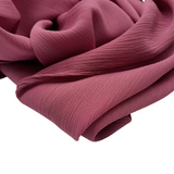 Hijab mousseline crêpe framboise