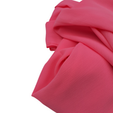 Hijab mousseline crêpe rose bonbon