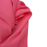 Hijab mousseline crêpe rose bonbon