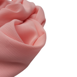 Hijab mousseline crêpe rose pastel