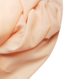 Hijab mousseline crêpe rose saumon