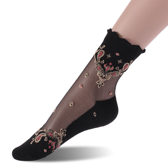 Chaussettes transparentes style oriental