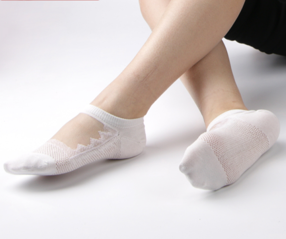Chaussettes fantaisie transparentes