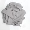 Hijab mousseline plissé gris