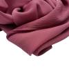 Hijab mousseline plissé rose framboise