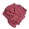 Hijab mousseline plissé rose framboise