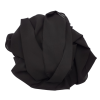 Hijab mousseline plissé noir