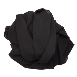 Hijab mousseline plissé noir