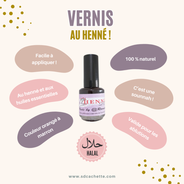 Vernis halal 2.0 au henné