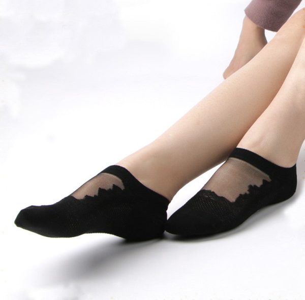 Chaussettes fantaisie transparentes