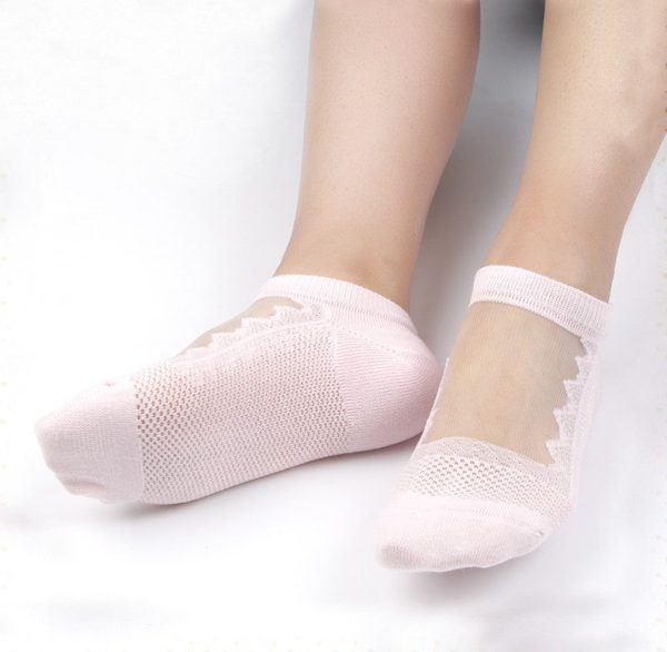 Chaussettes fantaisie transparentes