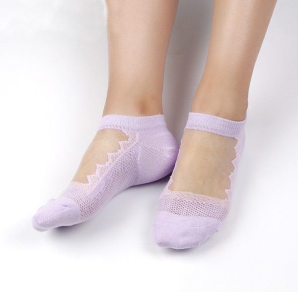 Chaussettes fantaisie transparentes