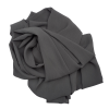 Hijab mousseline plissé gris anthracite
